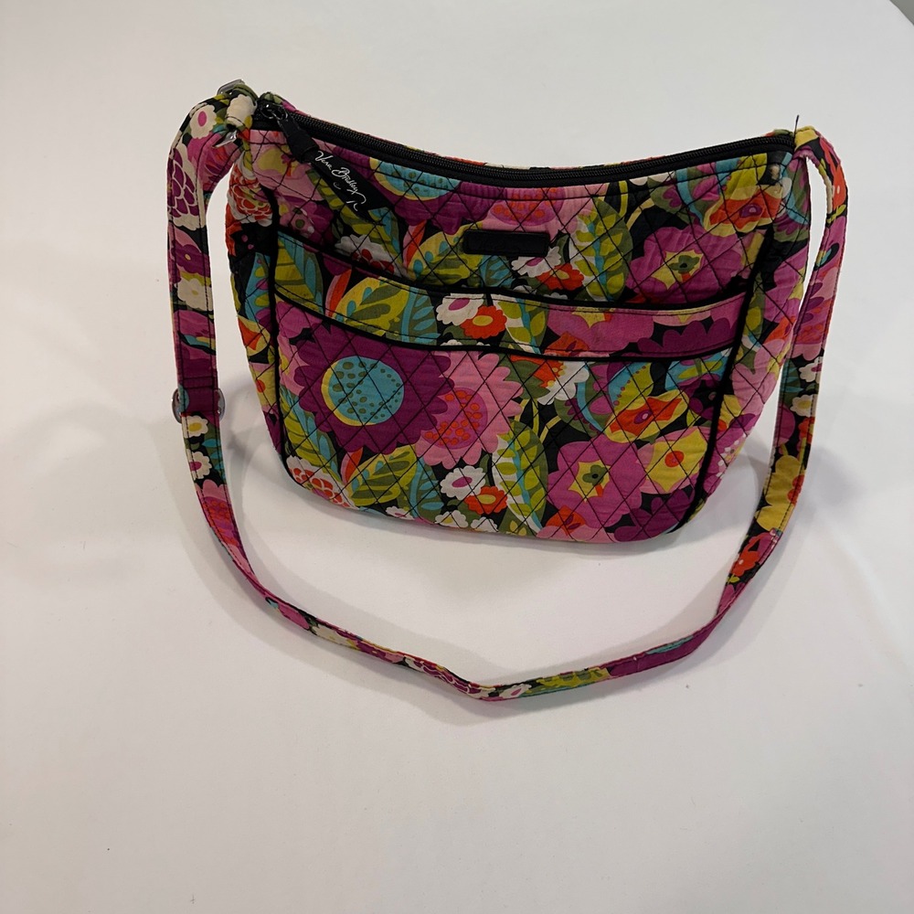 Vera Bradley Quilted Floral Crossbody Bag Women Small Multicolor | Boho Casual